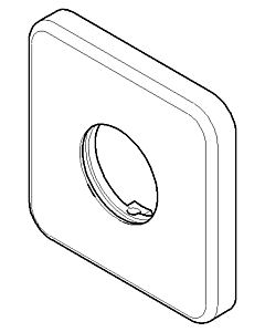 Dornbracht rosace - 092796003-00 85 x 80 x 20_chrom