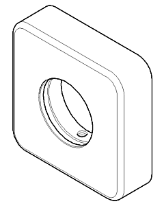 Dornbracht rosace 092796007-00 chromé