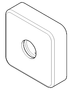 Dornbracht rosace 092796008-00 chromé