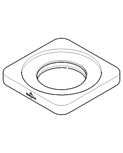 Dornbracht rosace 092796010-10 blanc mat