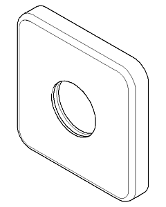 Dornbracht rosace, douche pluie douce 092796015-00 chromé