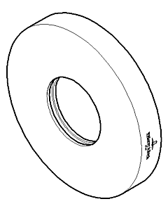 Dornbracht rosace pour reliure murale - 092797016-00 60 x 60 x 9_chrom