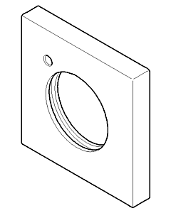 Dornbracht rosette Kneipp-WAB - chrome 092797021-00 chrome