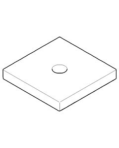 Dornbracht rosace platine mat 092798001-06 platine mat