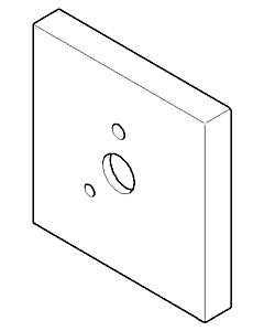 Dornbracht rosace - platine mat 092798002-06 platine mat