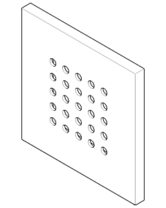 Dornbracht rosette side shower Syme 092798004-00 chrome