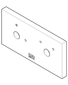 Dornbracht rosace xGate UP - 092798006-00 160x90x25_chrom