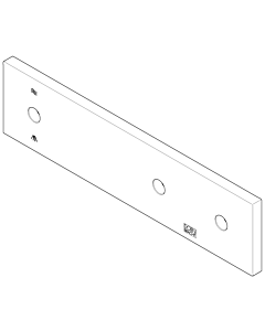 Dornbracht Rosette 2 Ventile und 1 U 092798009-00 255 x 70 x 25_chrom