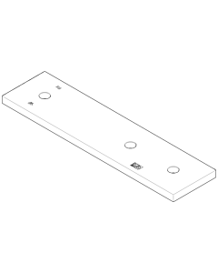 Dornbracht rosace 2 Ventile et 2000 U 092798011-00 260 x 100 x 40_chrom