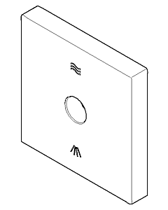 Dornbracht rosette conversion UP u 092798013-00 60x60x25_chrom