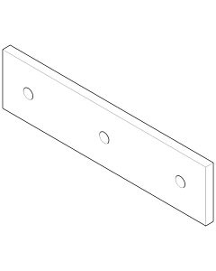 Dornbracht Abdeckung 240 x 60 - plat 092798015-06 platin matt