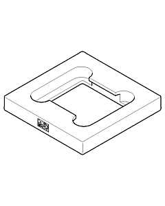 Dornbracht Rosette - 092798017-00 100x80x30_chrom