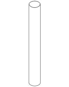 Dornbracht tube 092822020-08 092822020 D.24 x 200 mm platinum