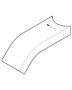 Dornbracht tube 35 x 14 saillie 105 m 092822238-00 chromé