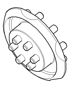 clé d&#39;assemblage Dornbracht F. Oeuf de massage 09300902290 55x55x25