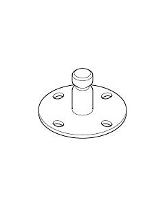 Dornbracht wall panel shower holder 09301104190 45x45x25