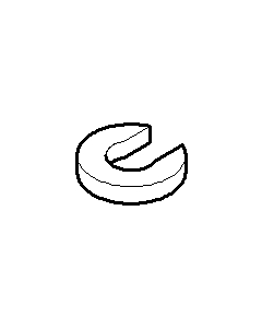 Dornbracht disc 12.6 x 6 x 2.4 09301108790 100x60x2