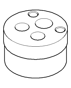 Dornbracht Scheibe Verlaeng. 25 mm, 09301118690 roh