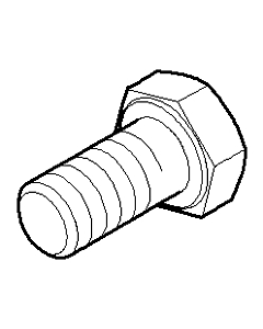 Dornbracht 6 ct. -Vis M10x20 DIN933 09303007190 PIÈCES DE RECHANGE 093030071 M10 x 20 mm