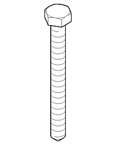 Dornbracht wood screw 8 x 80 DIN 571 09303101290 raw