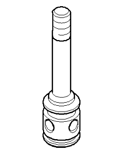 Dornbracht pull rod for changeover 09310903220-08 09310903220 D.12 x 51.5 mm platinum