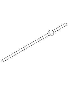 Dornbracht rod 5 x 200 ball ablue 093109046-06 platinum matt