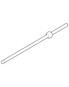 fil de drain de tige Dornbracht . 2000 2000 /4 093109055-00 chromé