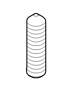 Dornbracht tige filetée M8 x 30 DIN 914 09311114590 30x10x10