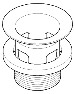 Dornbracht drain fitting goblet comp 90110102600-06 matt platinum