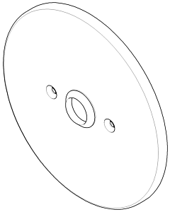 Dornbracht plaque de recouvrement, PBV complet 90110108900-00 chromé