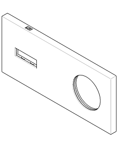 Dornbracht plate 90110118600-06 matt platinum