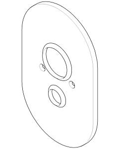 Dornbracht cover EHM-WFB-UP Domani chrome 90110205100-00 x 170 x 65 mm Chrome