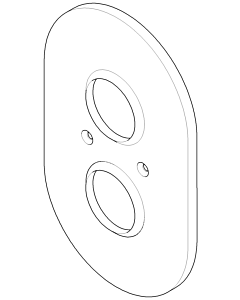 Dornbracht cover thermostat 90110205800-06 matt platinum