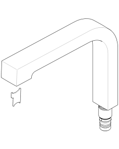 Dornbracht Auslauf EHM-Kueche MARO 90110609702-00 chrom