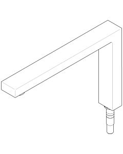 Dornbracht spout 235 mm cpl. 90110618906-00 chrome