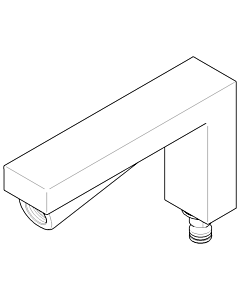 Dornbracht spout 125 mm complete - 90110619000-00 chrome