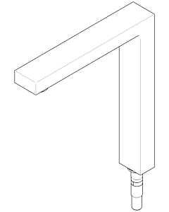 Dornbracht sortie 165 mm complet 90110619204-00 chromé
