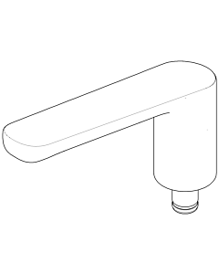 Dornbracht bec cpl. 90119000300-10 blanc mat