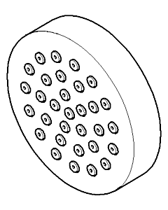 Dornbracht Gehäuse Seitenbr. Kpl 90120502700-08 platin