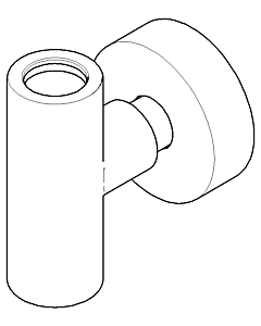 Dornbracht T-Stueck Standbr. kompl. vc 90171103301-00 ERSATZTEILE 90171103301 Chrom