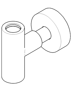 Dornbracht T-Stueck Standbrause - pl 90171103700-06 platin matt