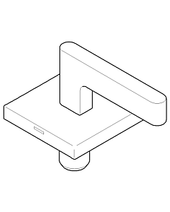 Dornbracht handle for tub 90207005701-28 90207005701 60 x 60 x 40 mm brass paid