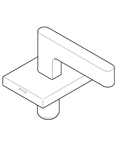 poignée Dornbracht pour lavabo 90207005703-28 90207005703 60 x 47,5 x 40 mm laiton ge