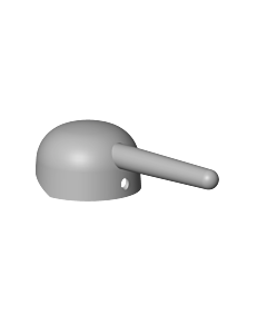 poignée Dornbracht complète - 90209404300-00 chromé , 35 x 10 x 10