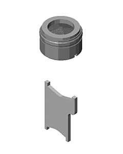 Dornbracht aérateur 90230102605-00 avec fente M24x1, CC-STD-IT- chromé