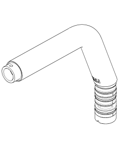 Dornbracht spout cpl. 90282225900-06 matt platinum