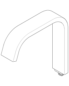 Dornbracht spout cpl. 90282226600-00 chrome