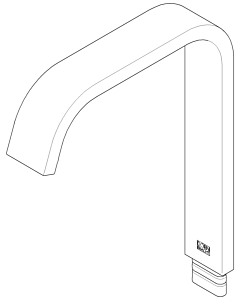 Dornbracht Auslauf kpl. 90282226700-06 platin matt