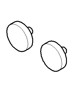 Dornbracht Spiegelschraube D12 mm 90303052000-00 chrom