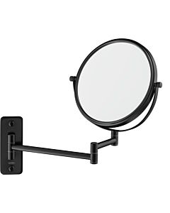 Miroir cosmétique Duravit D-Code 0099124600, grossissement x3, 203 x 310 mm, noir mat